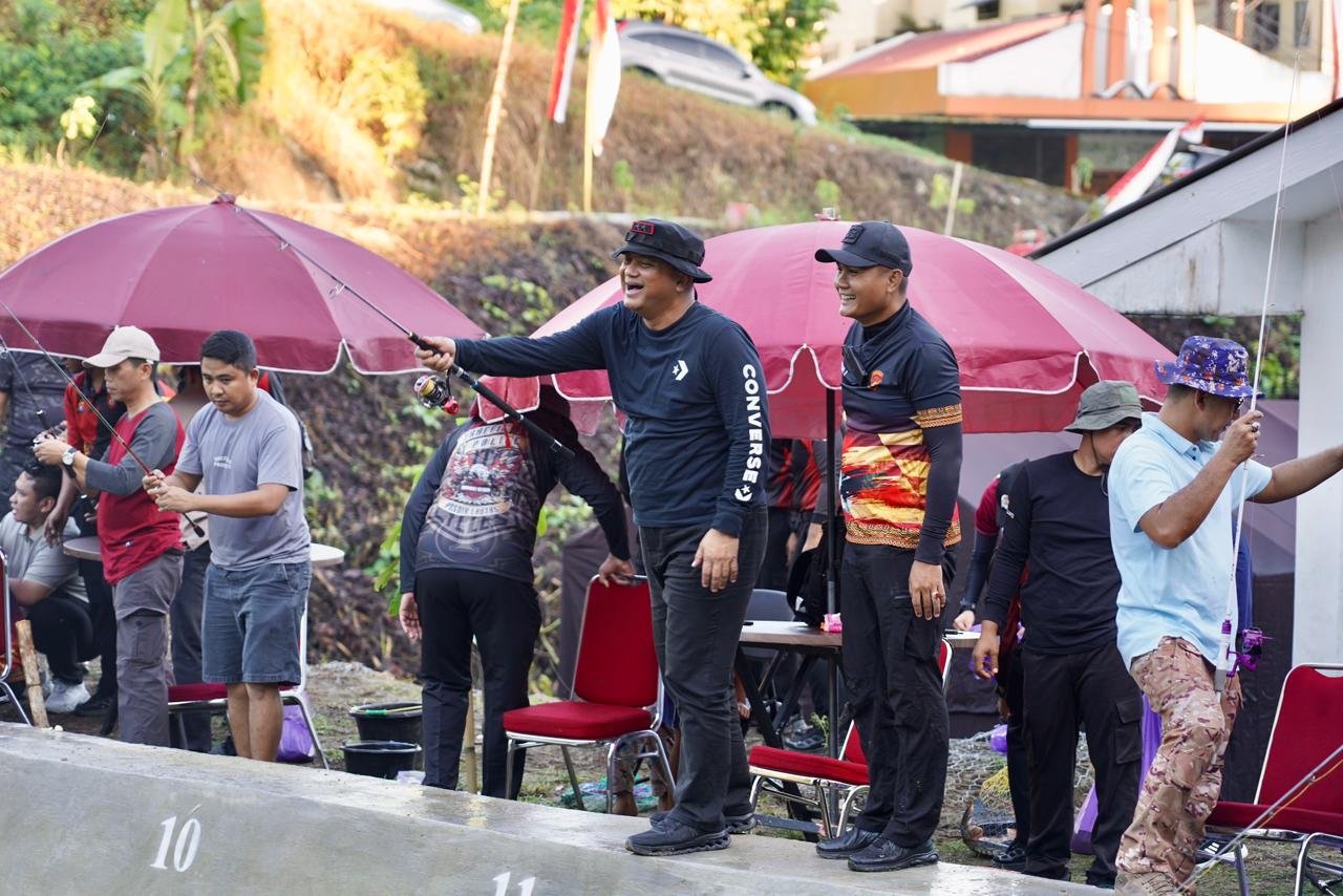 Lomba Mancing Galatama Polda Sulbar Warnai Semarak Hari Bhayangkara ke‑80; Kapolda: Di Sini Kita Melatih Kesabaran