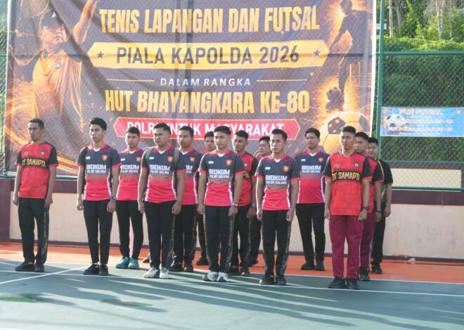 Wakapolda Sulbar Buka Turnamen Tenis Lapangan dan Futsal: Pererat Kebersamaan dalam Semarak Hari Bhayangkara ke‑80