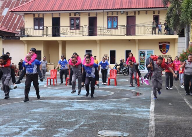 Sambut Hari Bhayangkara ke-80 Tahun 2026, Polres Tana Toraja Gelar Lomba Penuh Kebersamaan dan Sportivitas