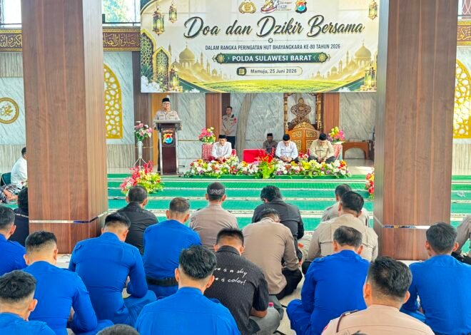 Dzikir dan Doa Bersama Warnai Peringatan Hari Bhayangkara ke-80 di Polda Sulbar