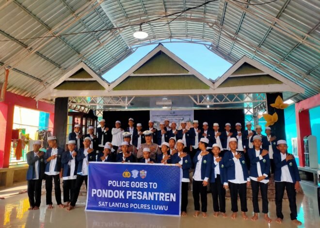 Police Goes to Pondok Pesantren, Satlantas Polres Luwu Tanamkan Budaya Tertib Berlalu Lintas Sejak Dini
