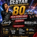 Gebyar HUT Bhayangkara ke‑80 Polda Sulbar: Charly Eks ST12 Siap Guncang Stadion Manakarra 1 Juli 2026, Gratis untuk Semua