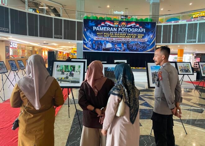Pameran Fotografi Polda Sulbar di Mall Matos Jadi Magnet Pengunjung, Angkat Sisi Kemanusiaan Polri Semarakkan HUT Bhayangkara ke‑80