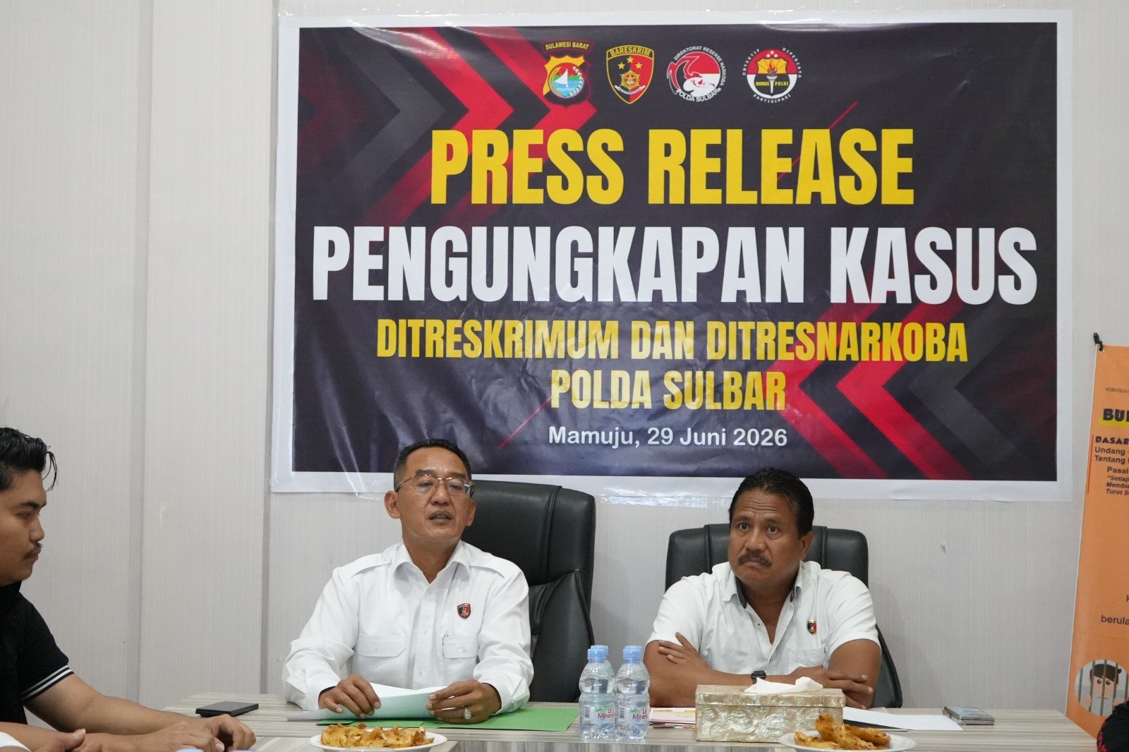 Ditreskrimum Polda Sulbar Gelar Konferensi Pers, Paparkan Pengungkapan Kasus Menonjol Periode Januari–Juni 2026
