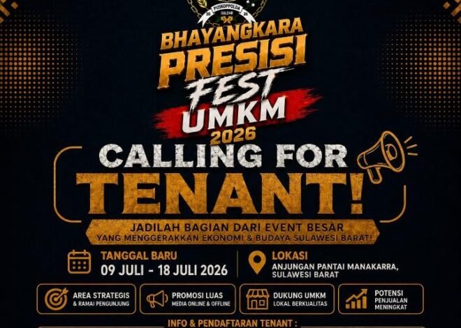 Festival UMKM Pusat Koperasi Kepolisian Daerah Sulawesi Barat Siap Dobrak Ekonomi Daerah 9–18 Juli di Pantai Manakarra