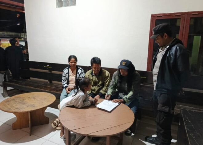 Polsek Mamasa Gerak Cepat Mediasi Perkelahian Dua Pemuda di Rambusaratu, Berakhir Damai