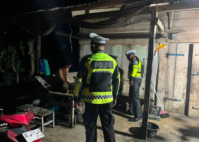 Jaga Malam Panjang yang Aman dan Selamat, Polantas Polda Sulbar Gencarkan Patroli dan Himbauan
