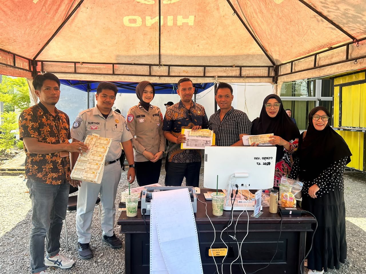 Layanan Jemput Bola SAMKEL Ditlantas Polda Sulbar dan BPKPD, Permudah Urusan Pajak dan STNK