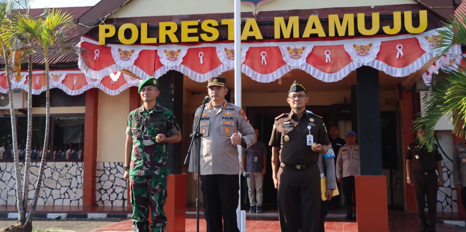 Sinergitas Makin Kokoh, Kapolresta, Dandim dan Kajari Berkomitmen Jaga Keamanan dan Penegakan Hukum di Mamuju