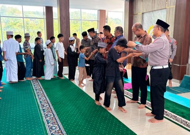 Bersama Anak Yatim, Jadi Sarana Utama Polda Sulbar Jaga Keamanan Melalui Keberkahan Doa
