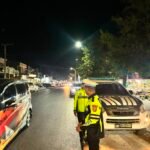 Patroli Blue Light Satlantas Polres Polman Sasar Titik Rawan di Kota Polewali