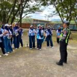Satlantas Polres Polman Sosialisasikan Budaya Tertib Berlalu Lintas kepada Komunitas Senam SPC