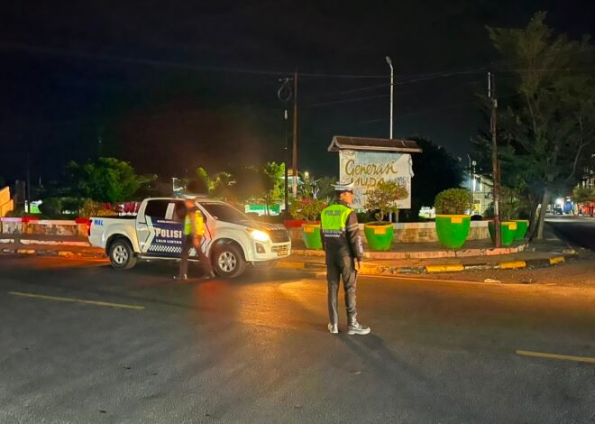 Satlantas Polres Polman Gelar Blue Light Patrol, Antisipasi Balap Liar dan Gangguan Kamtibmas