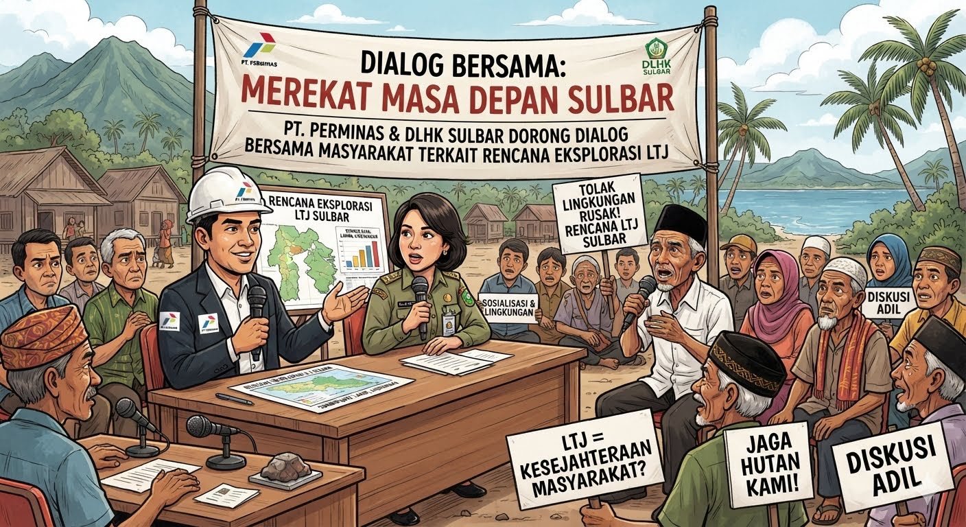 PT. PERMINAS dan DLHK Sulbar Dorong Dialog Bersama Masyarakat Terkait Rencana Eksplorasi LTJ