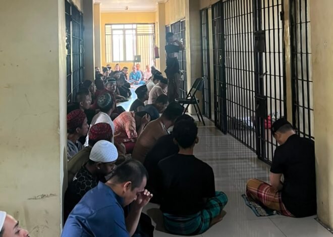 Tahanan Polda Sulbar Rutin Ikuti Pembinaan Rohani Sebagai Sarana Introspeksi Diri