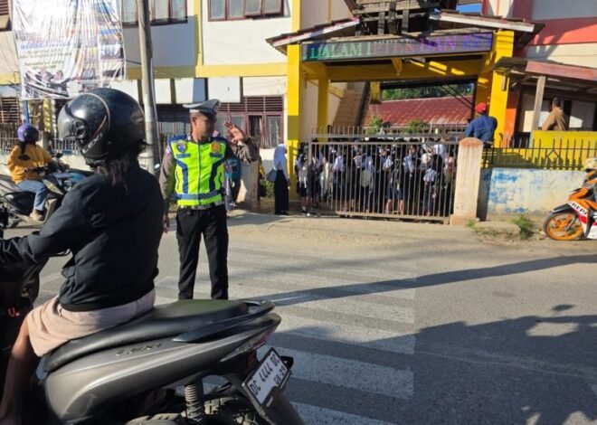 Gelar Pamturlalin, Sat Lantas Polres Mamasa Pastikan Aktivitas Masyarakat Berjalan Aman dan Lancar