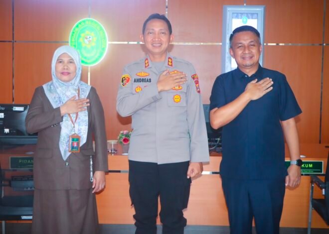 Perkuat Sinergitas Penegakan Hukum, Kapolres Luwu Jalin Silaturahmi dengan Ketua Pengadilan Negeri Belopa