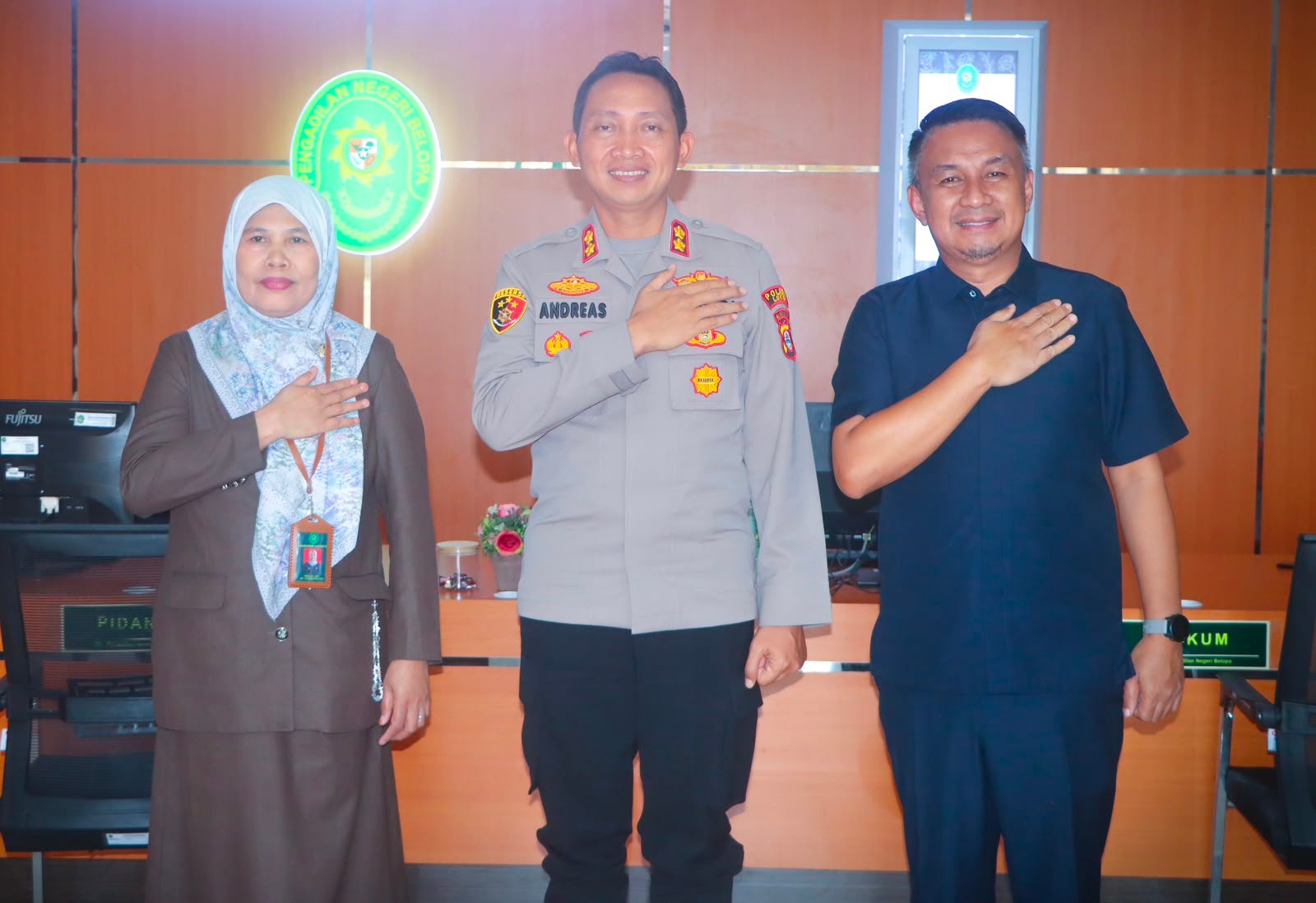 Perkuat Sinergitas Penegakan Hukum, Kapolres Luwu Jalin Silaturahmi dengan Ketua Pengadilan Negeri Belopa