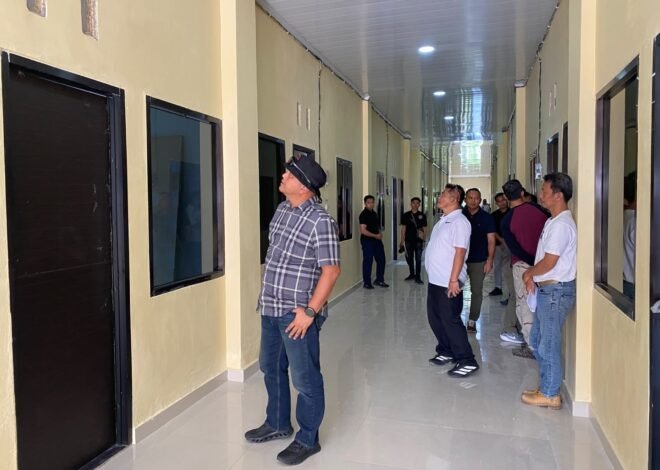 Kapolda Sulbar Cek Progres Rusun Polres Mamasa