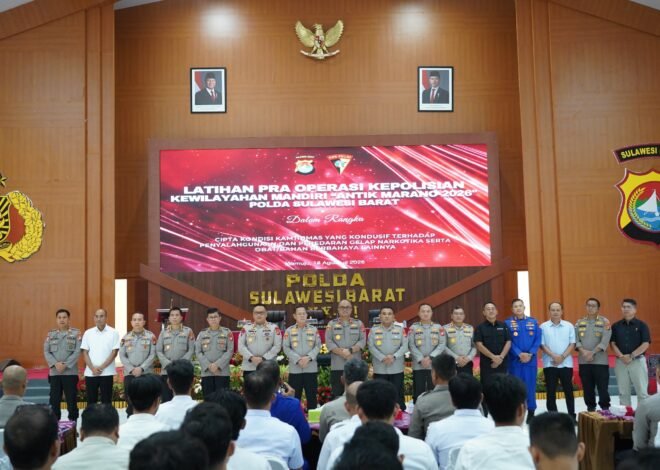 Buka Latpra Operasi Antik Marano, Kapolda Sulbar: Tindak Tegas Peredaran Narkoba, Utamakan Perlindungan dan Rehabilitasi Anak