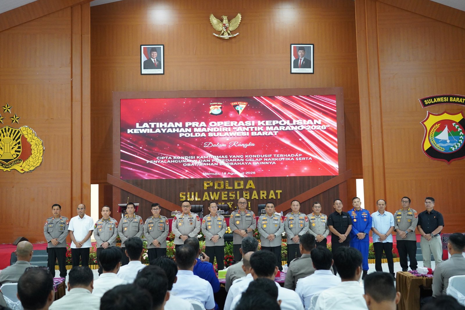 Buka Latpra Operasi Antik Marano, Kapolda Sulbar: Tindak Tegas Peredaran Narkoba, Utamakan Perlindungan dan Rehabilitasi Anak