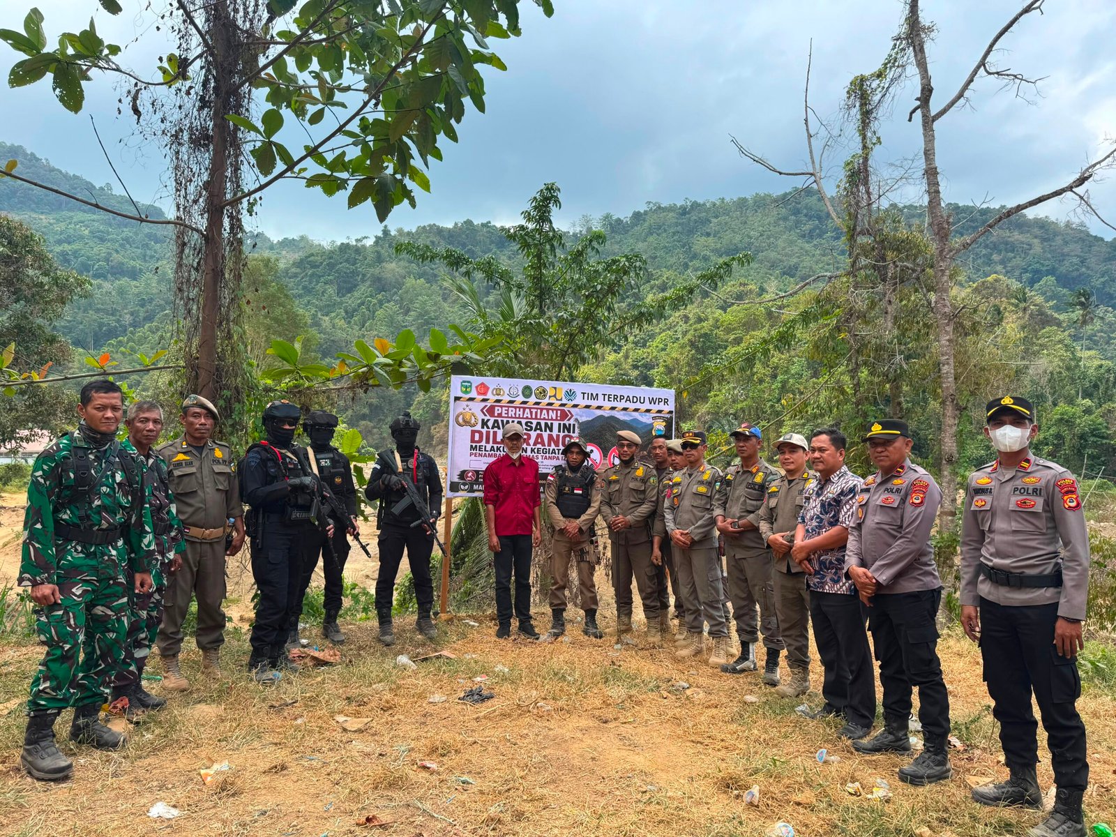 Sinergi TNI-Polri dan Pemkab Luwu, Tegaskan Larangan PETI demi Lingkungan dan Kamtibmas