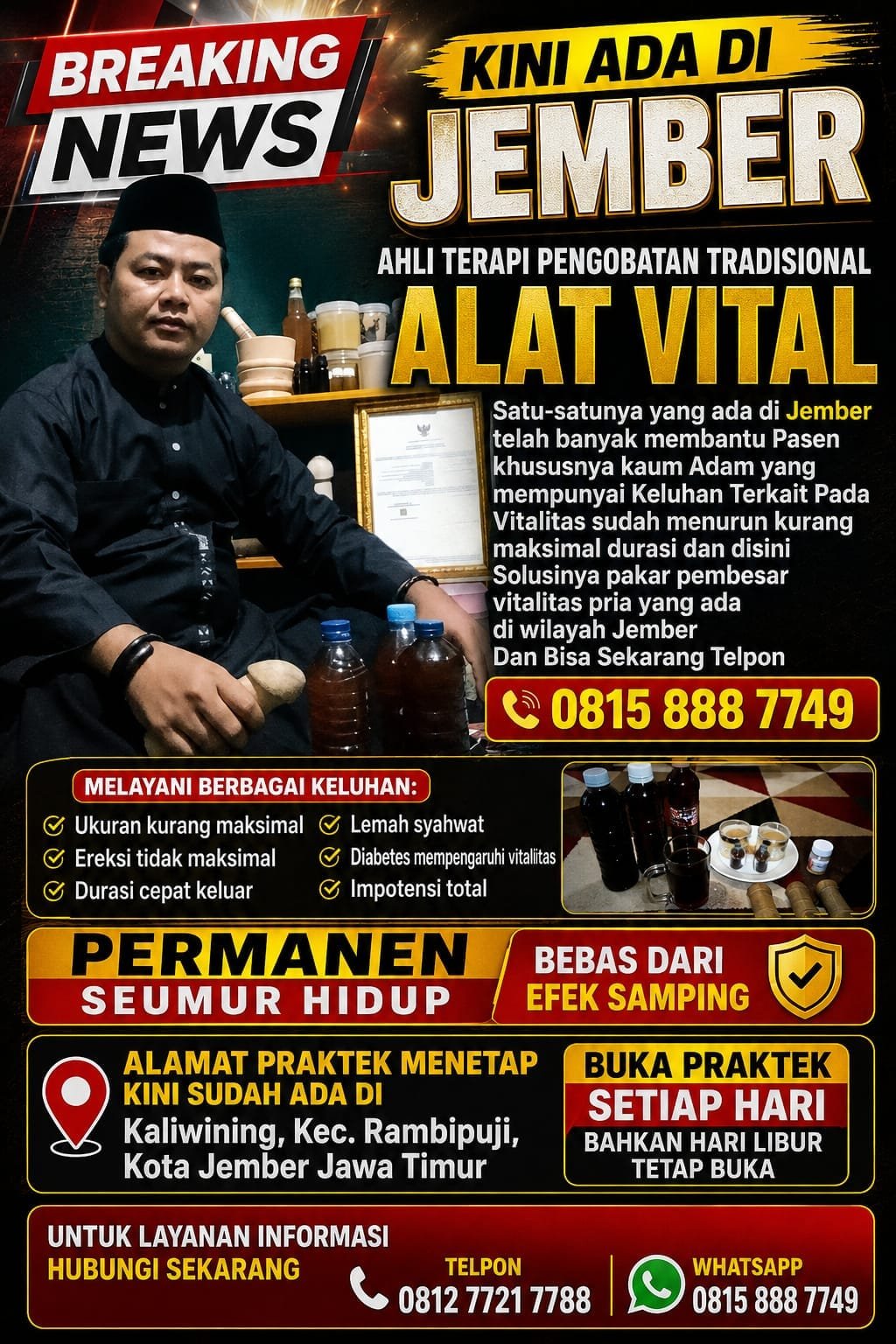 Pengobatan ALAT VITAL Jember H Abdulazis Atasi Lemah Syahwat Resmi