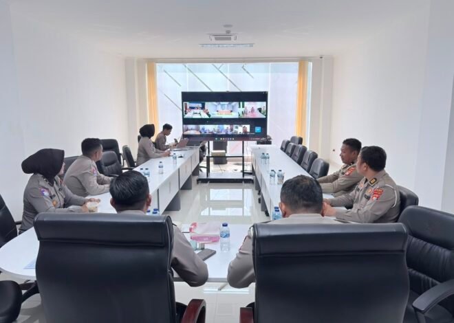 Evaluasi dan Pemantapan Layanan, Ditlantas Polda Sulbar Gelar Rapat Koordinasi Regident Secara Daring