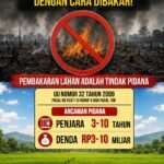 Cegah Karhutla, Kabid Humas Polda Sulbar Ingatkan Stop Bakar Lahan Awas Ancaman Pidana dan Denda Miliaran Rupiah