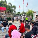 Polda Sulbar Kawal Penyampaian Aspirasi secara Humanis, Situasi Kota Mamuju Tetap Aman dan Kondusif