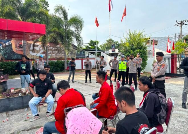 Polda Sulbar Kawal Penyampaian Aspirasi secara Humanis, Situasi Kota Mamuju Tetap Aman dan Kondusif