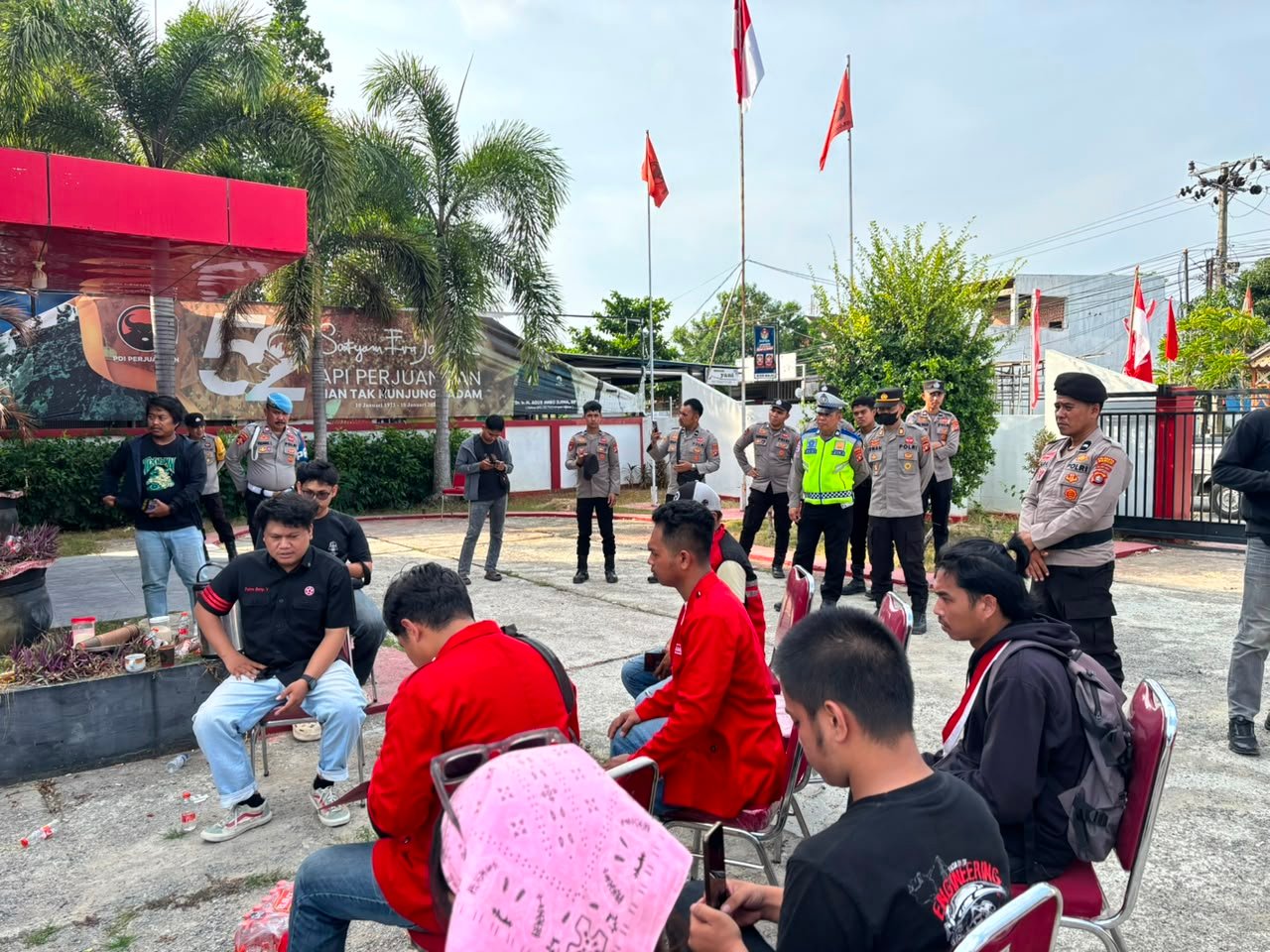 Polda Sulbar Kawal Penyampaian Aspirasi secara Humanis, Situasi Kota Mamuju Tetap Aman dan Kondusif