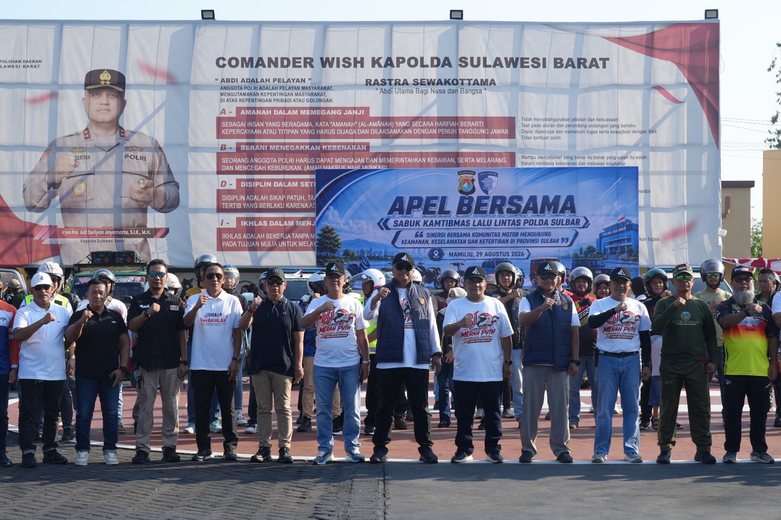 Kapolda Sulbar: Anggota Lalu Lintas Adalah Penjaga Harapan Masyarakat