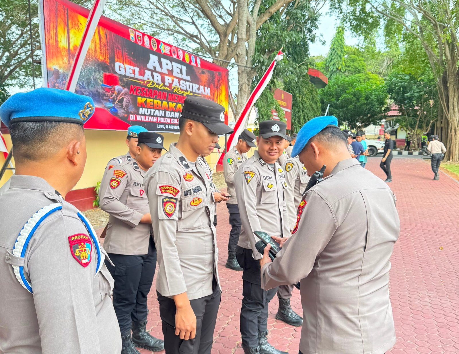 Perkuat Disiplin dan Integritas, Propam Polres Luwu Gelar Gaktiblin Mendadak Usai Apel Pagi